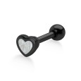 Enameled Heart Shaped Helix Piercing TIP-402-4